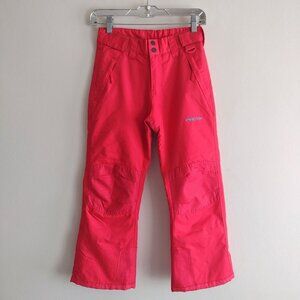 Arctix Girls Bright Red Snow Pants S 5-6 Insulated Reinforced Snowboard Pants